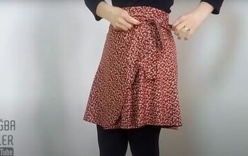 How to Easily Make a Cute DIY Mini Wrap Skirt Without a Pattern
