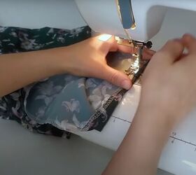 how to make a flattering diy blouse from scratch in 4 simple steps, Sewing casing for the drawstring