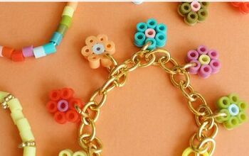 How to Make Flower Charm Perler Bead Bracelets