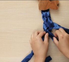 how to make a braided headband out of silk fabric ribbon, How to make a braided fabric headband