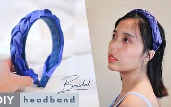 How to Make a Braided Headband Out of Silk Fabric & Ribbon