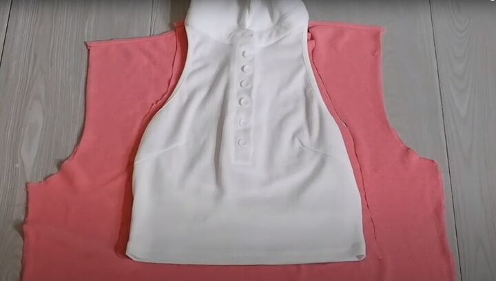 how to make a halter top out of a polo shirt 2 different ways, Tracing a halter pattern from an existing top