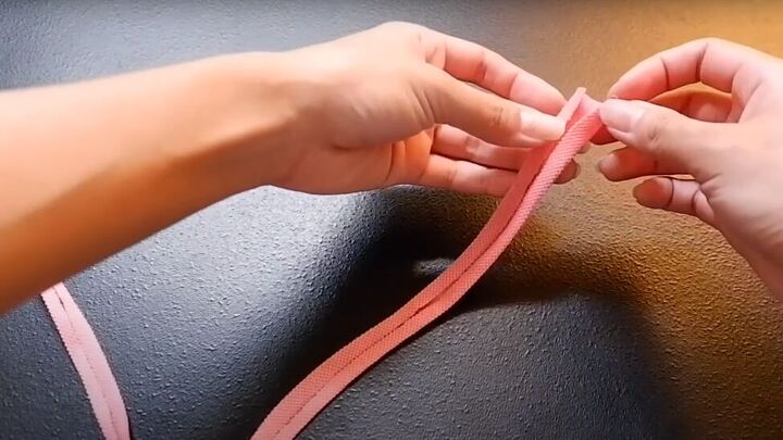 how to make a halter top out of a polo shirt 2 different ways, Making straps for the top