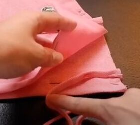 how to make a halter top out of a polo shirt 2 different ways, Attaching the straps to the crop top