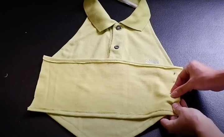 how to make a halter top out of a polo shirt 2 different ways, Easy DIY halter top