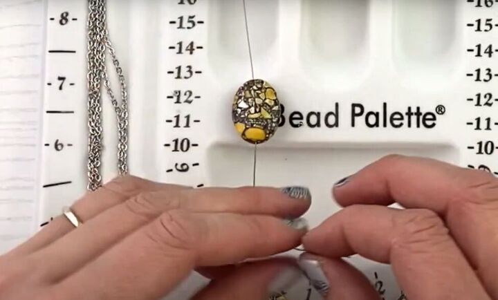 how to make a cute 3 chain diy bead necklace for spring, How to make a beaded necklace for beginners