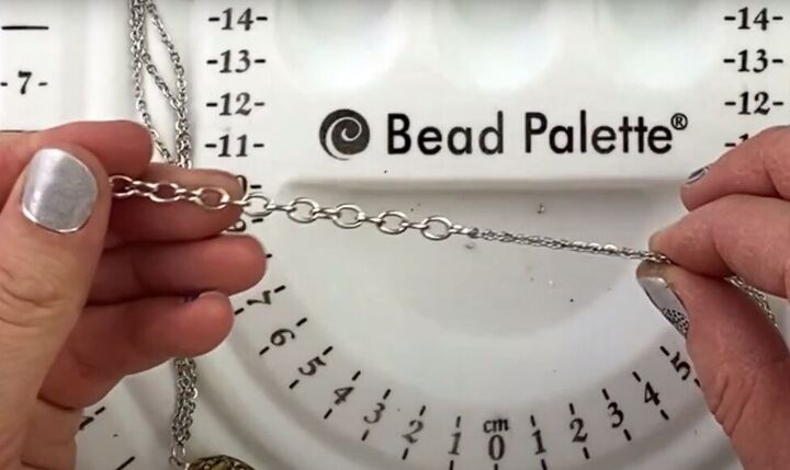 how to make a cute 3 chain diy bead necklace for spring, How to make the chain necklace adjustable