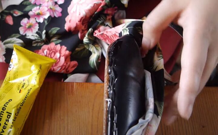 how to cover shoes with fabric to give your heels a new lease on life, How to cover shoes with fabric step by step