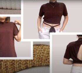 How to Easily Make a DIY Open-Back Top Out of an Old T-Shirt