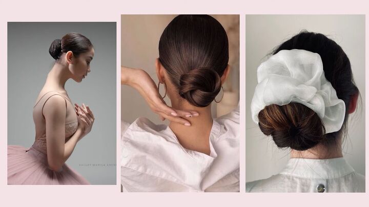 what is balletcore everything to know about ballet inspired fashion, The ballet bun hairstyle