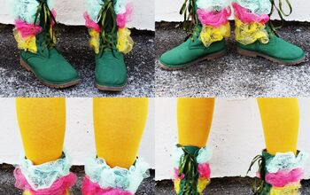 Upcycled DIY Rainbow Leprechaun Boots