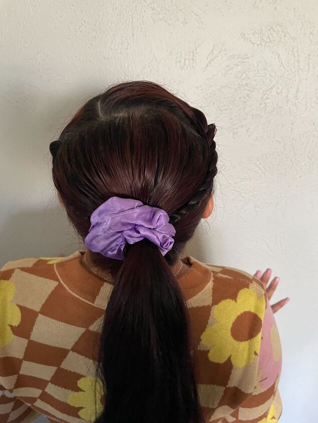 styling unwashed hair braided ponytail