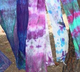 How to Tie Dye Silk Scarves | Upstyle
