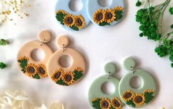 How to Make Adorable DIY Sunflower Polymer Clay Earrings