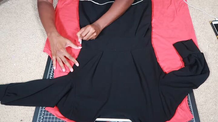 how to turn big shirt into dress Oversized T-shirt to Fitted Dress DIY - No Sew & Super Easy!