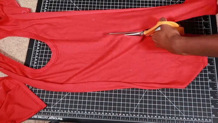 cut oversized shirt into dress how to turn an oversized tee into a strapless summer dress #fypage #sewingtutorial #thriftflip #summerfashion