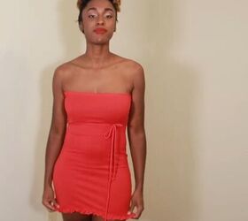 How to Turn a Big T-Shirt Into a Cute Strapless Dress in 7 Easy Steps