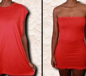 How to Turn a Big T-Shirt Into a Cute Strapless Dress in 7 Easy Steps