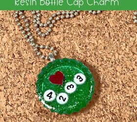 Jewelry Making Bottle Cap Charm With Resin