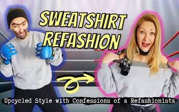 How to Cut a Sweatshirt Off the Shoulder For a Quick & Easy Refashion