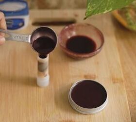 5 smart simple beauty hacks using vaseline you need to know about, Pouring mixture into a lip balm container
