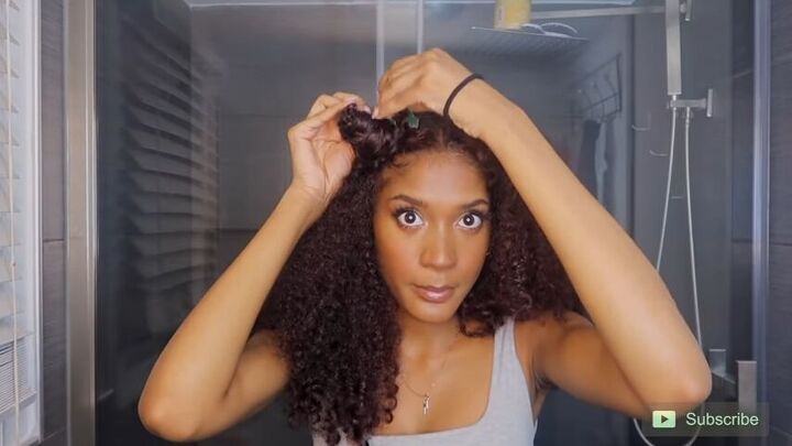 how to get volume in natural hair 12 effective tips tricks, Dividing hair into sections