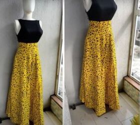 how to make a diy maxi skirt with a 180 degree flare, DIY maxi skirt