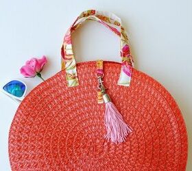 DIY Wicker Roundie Bag From Placemats
