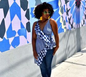 Ruffles and Gingham, What a Perfect Match! [Sew What? Series DIY Top M