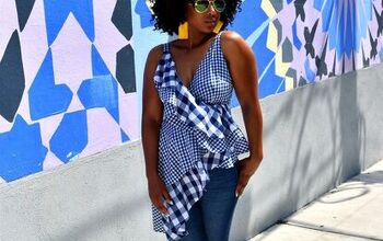 Ruffles and Gingham, What a Perfect Match! [Sew What? Series DIY Top M