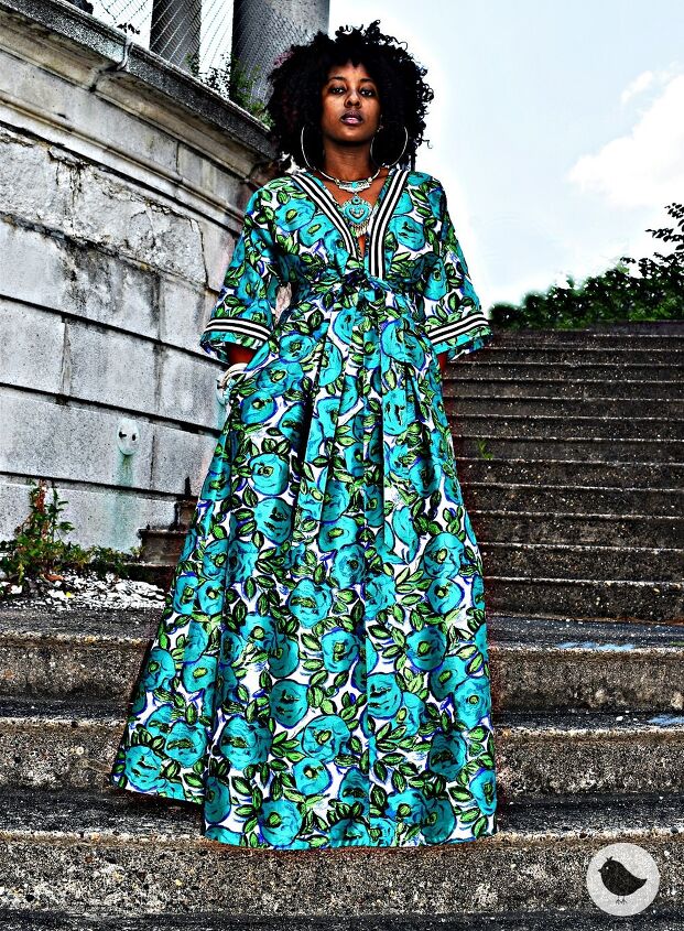 Bohemian, Meets Royalty in This DIY Dress: A Tutorial Using Trims [Sew | Upstyle Bohemian, Meets Royalty in This DIY Dress: A Tutorial Using Trims [Sew | Upstyle