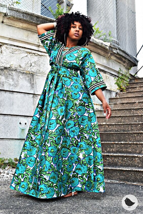 bohemian meets royalty in this diy dress a tutorial using trims sew