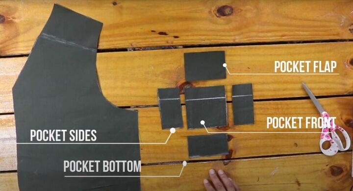 how to make a utility vest with multiple pockets, DIY utility vest sewing pattern