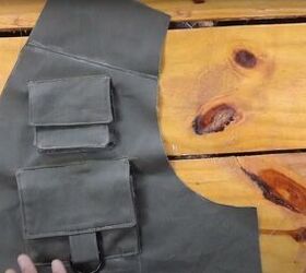 how to make a utility vest with multiple pockets, Utility vest bodice piece with two pockets