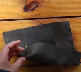 how to make a utility vest with multiple pockets, Pinning the pocket ready to sew