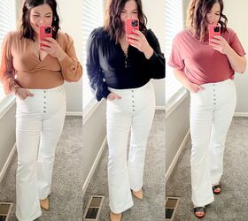 3 adorable ways to style high waisted flare jeans this spring