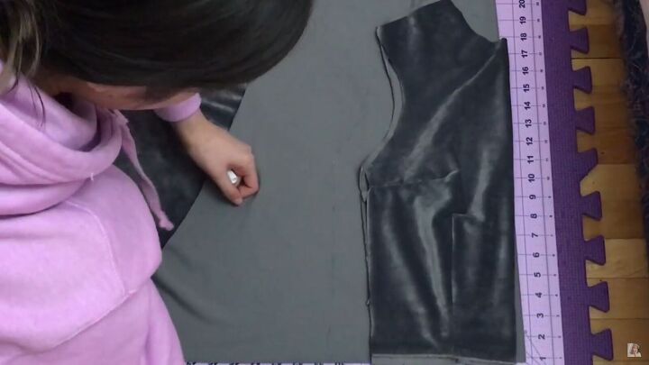 how to make a velvet dress from scratch without a pattern, How to make a velvet dress