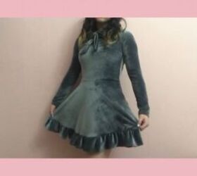 How to Make a Velvet Dress From Scratch Without a Pattern