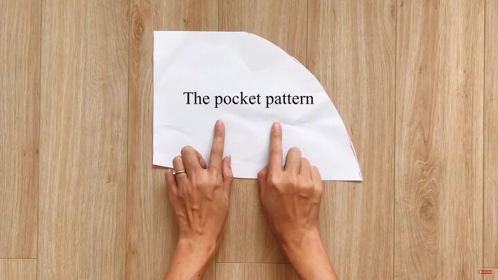 how to make a simple versatile diy slip dress from scratch, DIY pocket pattern