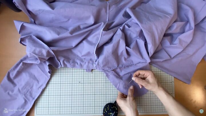 how to sew a skater dress with long sleeves out of an old bedsheet, How to make a skater dress
