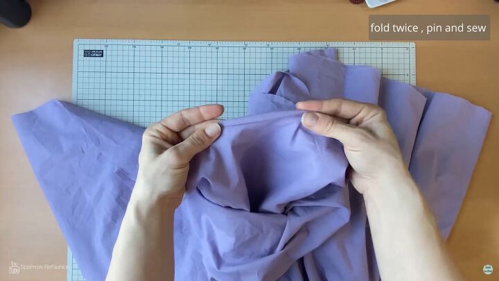 how to sew a skater dress with long sleeves out of an old bedsheet, Make your own skater dress