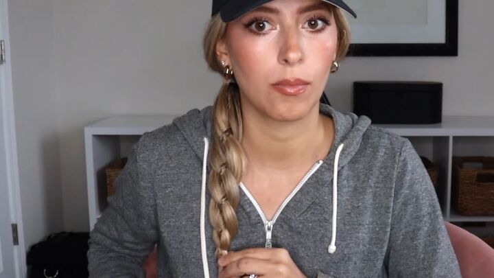 4 easy unique ways to wear a baseball cap with braids, Repeating the braiding pattern to the end