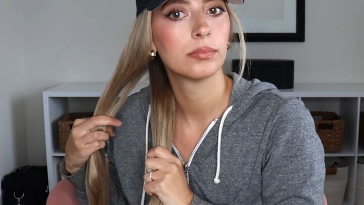 4 easy unique ways to wear a baseball cap with braids, How to do an easy rope braid