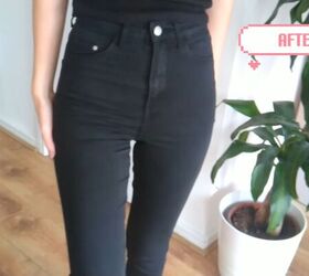 4 quick easy thrift flip ideas for your old or unworn clothes, Revamped black jeans