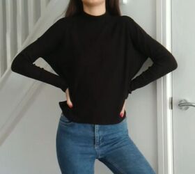 4 quick easy thrift flip ideas for your old or unworn clothes, Old turtleneck sweater