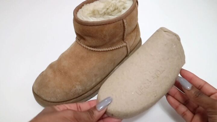 how to get salt stains out of uggs in 3 quick easy steps, Stuffing UGG boots with cardboard inserts