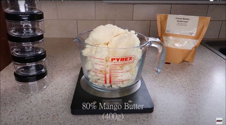 want to get super soft skin try this simple mango body butter recipe, Measuring the mango butter