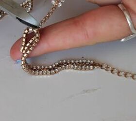 How to Make Gorgeous DIY Hair Jewelry Out of Old Chain Necklaces | Upstyle