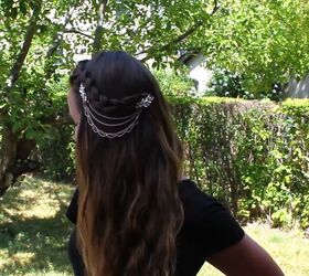how to make gorgeous diy hair jewelry out of old chain necklaces, DIY wedding hair jewelry