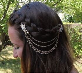 How to Make Gorgeous DIY Hair Jewelry Out of Old Chain Necklaces